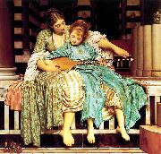 Lord Frederic Leighton Mussic Lesson France oil painting artist